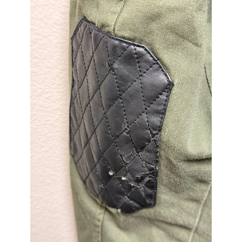 Torrid Womens Olive Green Sherpa Lined Parka Faux Fur Hood Quilted Accents Sz 2